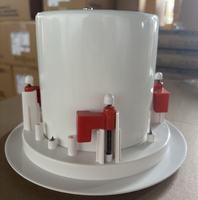 Système de sonorisation, haut-parleur encastré au plafond 5 pouces, 2,5W-5W-10W-20W, haut-parleur coaxial pour plafond avec couvercle en ABS