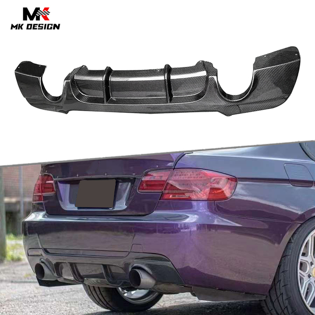 Carbon Fiber MP Style Rear Bumper Lip Diffuser for BMW 3 Series E92 E93 325i 335i M-Tech 2005-2009 Rear Diffuser Car Styling