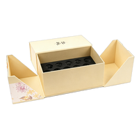 Boîte cadeau rigide personnalisée gaufrée, emballage pliable de luxe en carton imprimé, avec pelliculage UV sélectif et impression quadricolore, boîte à fleurs