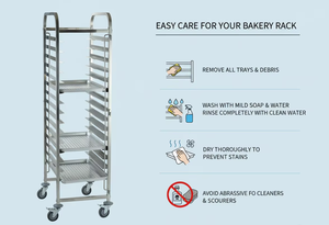 Carrito de Almacenamiento de Pan de Acero Inoxidable de Grado Comercial, Ideal para Hoteles, Buffets, <span class=keywords><strong>Estaciones</strong></span> de Desayuno y Cocinas de Catering - Product Image 4