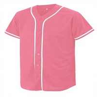 Kaos Jersey Baseball 100% Poliester 180gram Bernapas Bermotif, Dapat Disesuaikan, Lengan Pendek, Kerah V, Bordir Logo Tim Kustom