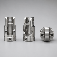 Pièces d'effector en acier inoxydable sur mesure avec brochage pour pinces de bras robotisés et équipements d'automatisation usinés CNC