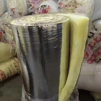 Matériau d'isolation thermique industriel de haute qualité, couverture en laine de verre compressée, rouleau de fibre de verre et feutre.