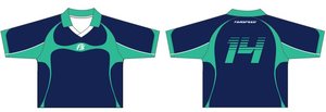 Maglia da Calcio <span class=keywords><strong>Vintage</strong></span> Anni '90 Personalizzata, Vestibilità Ampia, Stile Streetwear, Verde Neon con Curve Geometriche e Colletto a Polo - Product Image 2