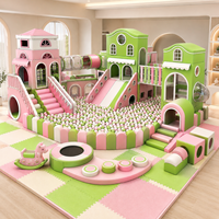 Aire de jeux intérieure de luxe pour enfants, équipement de terrain de jeu souple pour espace familial de divertissement haut de gamme