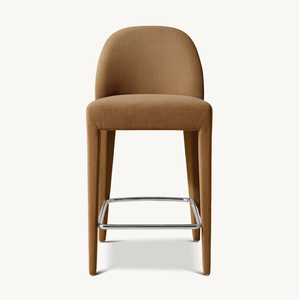 Taburete de Bar de mostrador de comedor de tela de rendimiento <span class=keywords><strong>Isabella</strong></span> totalmente tapizado a mano de diseño belga OEM Sassanid - Product Image 2