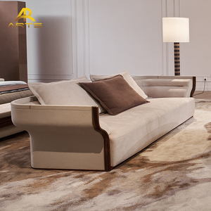 Set <span class=keywords><strong>di</strong></span> Divani <span class=keywords><strong>di</strong></span> Lusso in Vera Pelle e Tessuto <span class=keywords><strong>di</strong></span> Alta Qualità, Design Originale in <span class=keywords><strong>Legno</strong></span> <span class=keywords><strong>di</strong></span> <span class=keywords><strong>Rosa</strong></span> per Soggiorno - Product Image 2