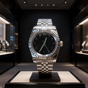 Montre mécanique de sport étanche pour homme, bracelet de 18 mm, cadran à aiguilles en acier inoxydable, montres de créateur résistantes à l'eau - Product Image 1