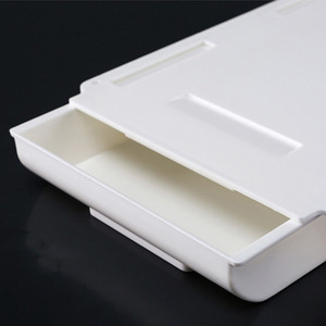 No-drill under-desk drawer <b>concealed</b> storage box, large capacity under-desk <b>concealed</b> storage box, pull-out under-desk shelf - Product Image 3