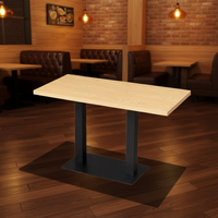 Ensemble de tables et chaises de salle à manger en bois moderne de luxe, mobilier commercial pour restaurants et cafés, facile à nettoyer
