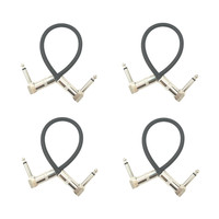 Câble de raccordement pour guitare en gros d'usine, 6,35 mm TS Mono Double Angle Droit, Cordon court pour pédale, pour la revente, commande en gros, marque privée