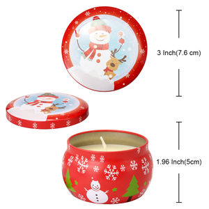 Di lusso Private Label di natale fragranza olio di soia candele profumate di cera - Product Image 4