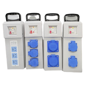 3 Gang Gray Weatherproof Distribution Box with DZ47 C63 MCB Outdoor Wall Mount for Garden Farm,Portable <b>socket</b> box - Product Image 2