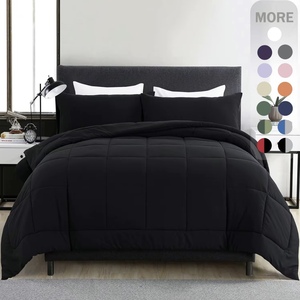 Set di Lenzuola Queen Size in Poliestere 100% Stile Cotone Pettinato, Traspirante ed Ecologico, Colore Grigio Avanzato per Hotel e Casa - Product Image 6