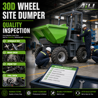 Mini-dumper chinois 4x4 à moteur diesel avec benne basculante