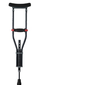 Muletas axilares para niños, de aleación de aluminio, altura ajustable, antideslizantes, ayuda para caminar y rehabilitación para niños de 1.0-1.35m - Product Image 3