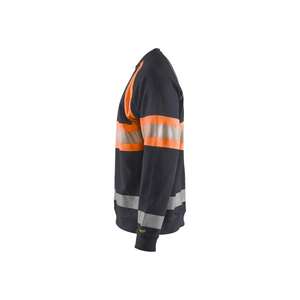 BLAKLADER - 335911589653L Suéter Hi-Vis Gris medio/Naranja-EAN 7330509815229 ROPA DE TRABAJO DE LA HI-VIS - Product Image 4