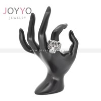 Bague pour homme en acier inoxydable, motif tête d'animal léopard et tigre, style vintage unique, pour la vente en gros