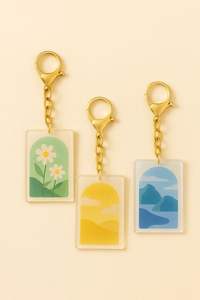 Porte-clés en acrylique transparent personnalisé avec impression UV Porte-clés en plastique transparent avec logo Vente en usine - Product Image 4