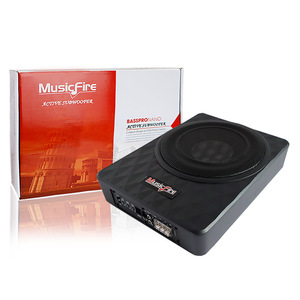 Subwoofer Activo MusicFire Basspro Nano de 10 Pulgadas y 12V para Auto, Diseño Compacto, Salida Estéreo - Product Image 1