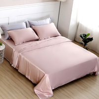 Housse de couette en soie luxueuse confort 19momme, draps en soie mûre, ensemble de literie