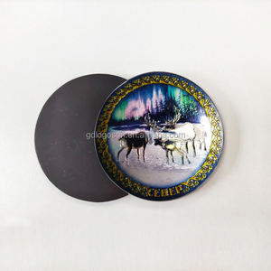 Imán de Metal para Refrigerador con Diseño de Oso Polar y Alce, Estilo Souvenir de <span class=keywords><strong>Murmansk</strong></span>, Impreso en Lámina Metálica - Product Image 2