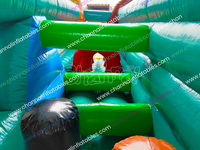 Parcours d'obstacles gonflable, toboggan, château gonflable, aire de jeux pour enfants