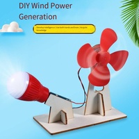 Ensemble d'invention de bricolage de génération d'énergie éolienne pour les élèves du primaire paquet de matériel d'enseignement à la vapeur jouets d'ingénierie scientifique