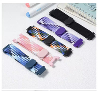 Montres intelligentes modernes de luxe Mingfung pour enfants, avec bracelets élastiques en nylon tressé magnétique respirant de 165 mm de longueur, disponibles en plusieurs couleurs