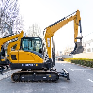 Nouvelle grande excavatrice sur chenilles de 6 tonnes HT65 avec marteau et godet pour la construction - Product Image 6