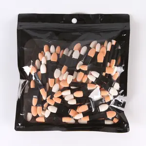 Offre Spéciale Lot de 100 pinceaux jetables pour fard à paupières Outil de maquillage ovale à pointe d'éponge Brosse à fard à paupières double face Applicateur cosmétique