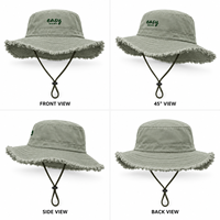 Chapeau Bob Unisexe en Coton Doux à Large Bord, Pliable pour la Plage, Personnalisable avec Broderie, Certifié CE et Conforme REACH