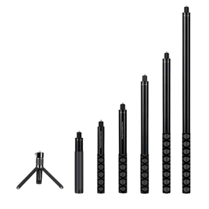 SORRISO Palo Selfie de 0.7m-3m, Soporte de Escritorio, Trípode, Barra de Extensión, Barra para Bullet Time, Compatible con Insta360 GoPro DJI Action - Product Image 1