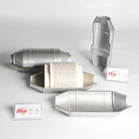 Harga pabrik 2 "3" Inci keramik metalik Catalyst Euro 4 Obd kinerja Auto Universal Catalytic Converter