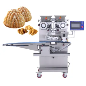 China Supplier Automatic Mooncake Encrusting And Forming Machine Maamoul Production Line Maamoul Date Cookies Filling Machine