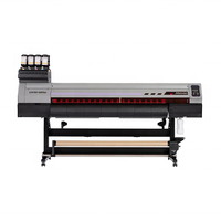 طابعة Mimaki UJV100-160 LED-UV نافثة للحبر عالية الجودة ومستعملة، أوتوماتيكية ومعالجة بالأشعة فوق البنفسجية من نوع لفة إلى لفة