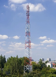 Телекоммуникационная вышка: Трехногая трубчатая вышка из оцинкованной стали для мобильных и антенных систем - Product Image 5