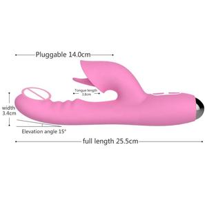 Vibrateur lapin OEM, masseur léchant la langue, stimulateur clitoridien vaginal féminin, jouet sexuel vibrant, <span class=keywords><strong>masturbateur</strong></span> - Product Image 6