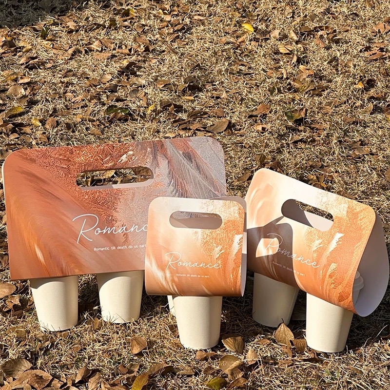 China Wholesale Products Take Away 1 2 3 Cup Drink Carrier Custom Luxury Takeaway Paper Cup Disposable Coffee Holder