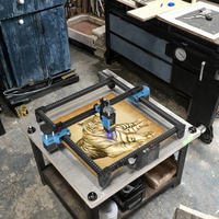 Machine de gravure CNC CO2 de bureau Twotree TTS-55 PRO Mini, haute précision, refroidie par air, nouvelle, USB/Wi-Fi, plastique AI/DXF/PLT
