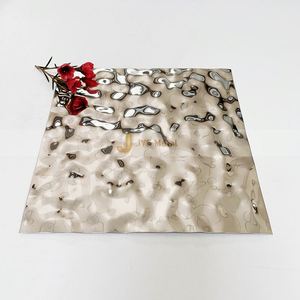 LL18 Exclusive Offer 201 Stainless Steel Water <b>Wave</b> Plate Wall <b>Mirror</b> Polished Metal Water Ripple Panel for Restaurants - Product Image 2