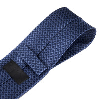 Cravate classique en soie Sélection de cravates pour hommes Skinny Geometric Square Rectangle Blue Toned Cravate pour les magasins de luxe