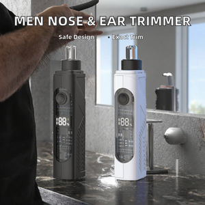 Tondeuse électrique portable USB en plastique pour nez, oreilles et sourcils pour homme avec fonction de nettoyage facile pour kit de toilettage - Product Image 2