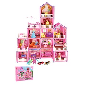 Ensemble de jeu Villa Rose avec meubles et accessoires, grande maison de jeu d'intérieur, jeu d'imitation, jouet pour tout-petits, cadeaux d'anniversaire pour enfants - Product Image 5