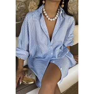 Camisa Casual a Rayas Azules - Product Image 5