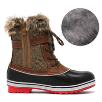 Bottes de neige pour femmes YL3753, mode personnalisée, mi-mollet, hiver, déplacements quotidiens, extérieur, imperméables