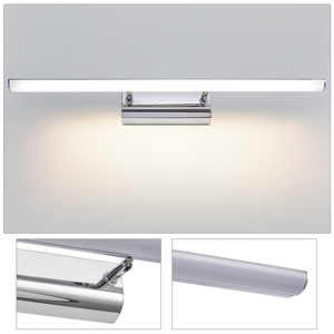 Modern LED Wall Lamp 430/570/800/1000MM Stainless Steel Rectangular Warm White Light Bathroom <b>Mirror</b> Light Surface Mounted - Product Image 6