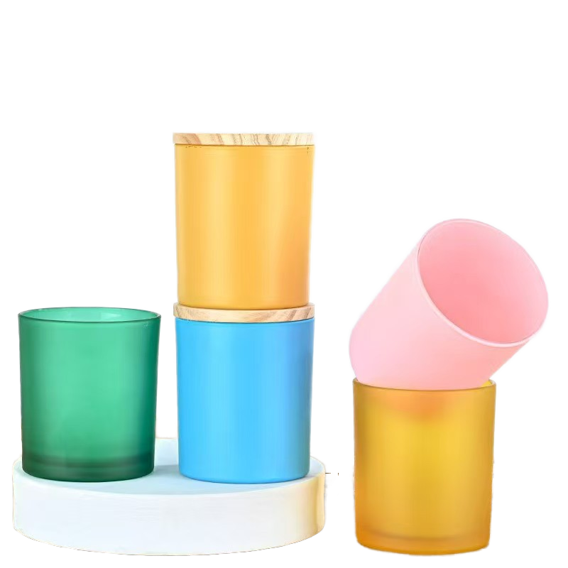 ES 10oz Clear Frosted Glass Candle