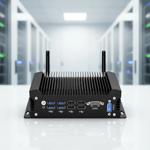 Mini PC industriel robuste sans ventilateur, Intel Core i5, double LAN, double COM, double écran, 8 ports USB - Product Image 1