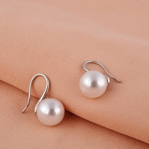 Boucles <span class=keywords><strong>d</strong></span>'oreilles pendantes FY-EZ189 en argent sterling 925, élégantes clous <span class=keywords><strong>d</strong></span>'oreilles en perles françaises pour femmes, accessoires tendance pour Instagram - Product Image 4